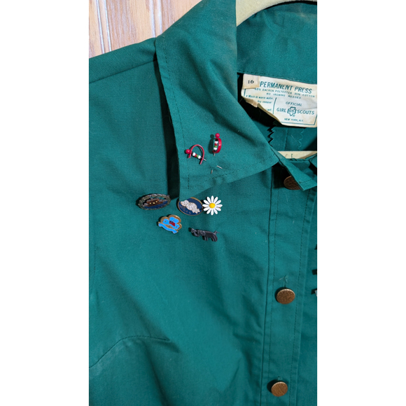 Authentic Vintage Girl Scout Adult Troop Leader Dress - Pins included! - Picture 3 of 3